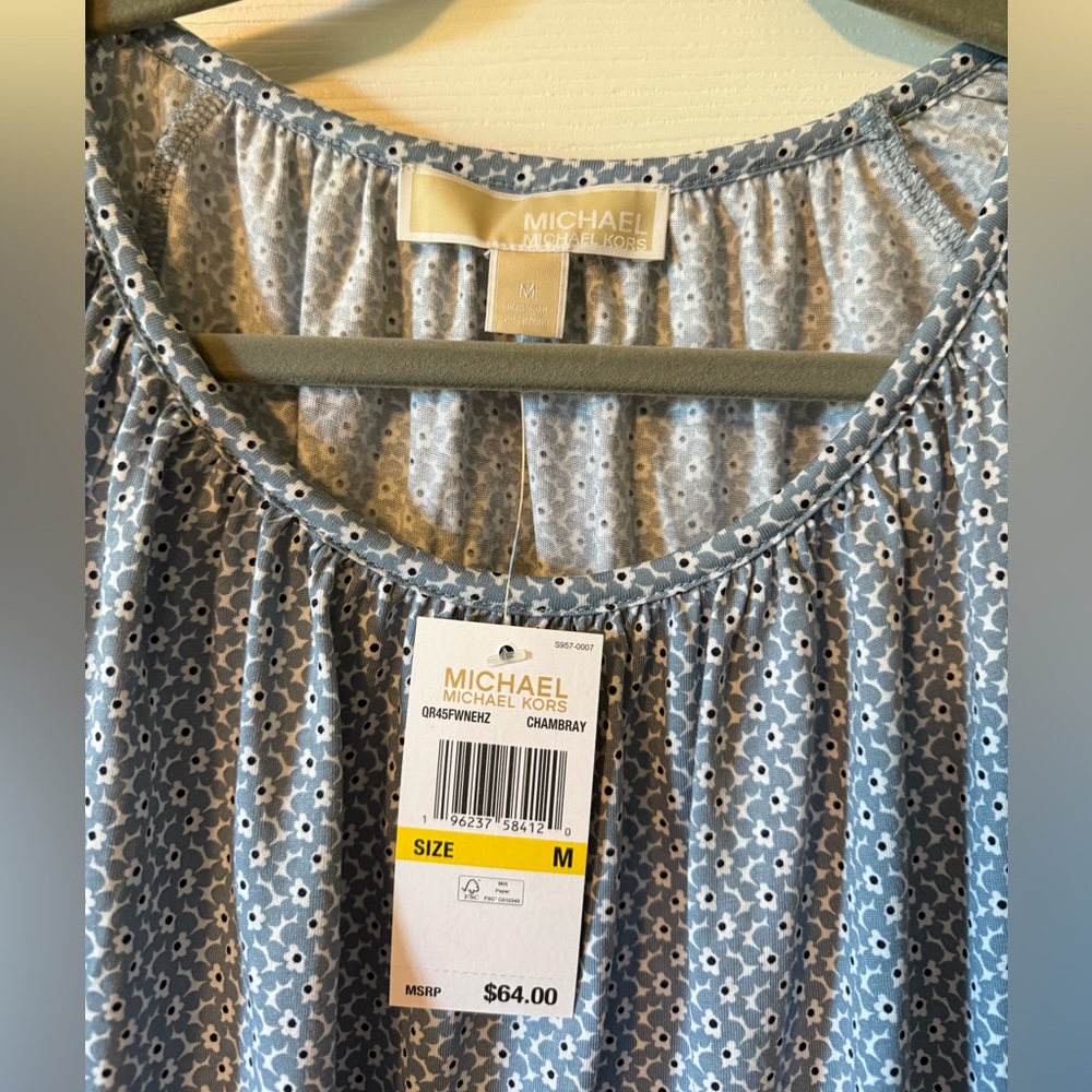 NWT Michael Kors 3/4 Sleeve Top - Picture 2 of 4